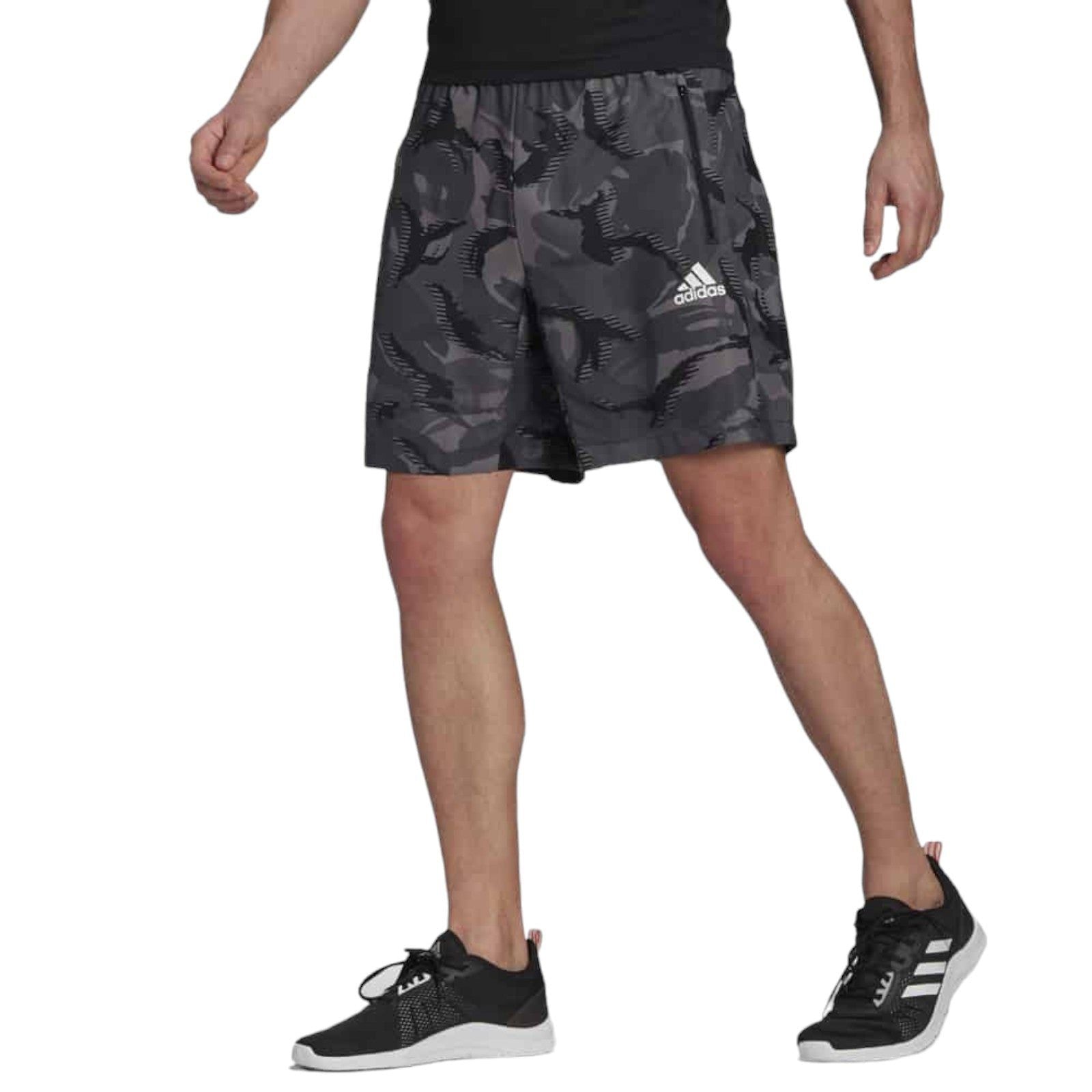 adidas Designed To Move Camouflage AEROREADY Shorts - Grey - ViaductClothing -  -  