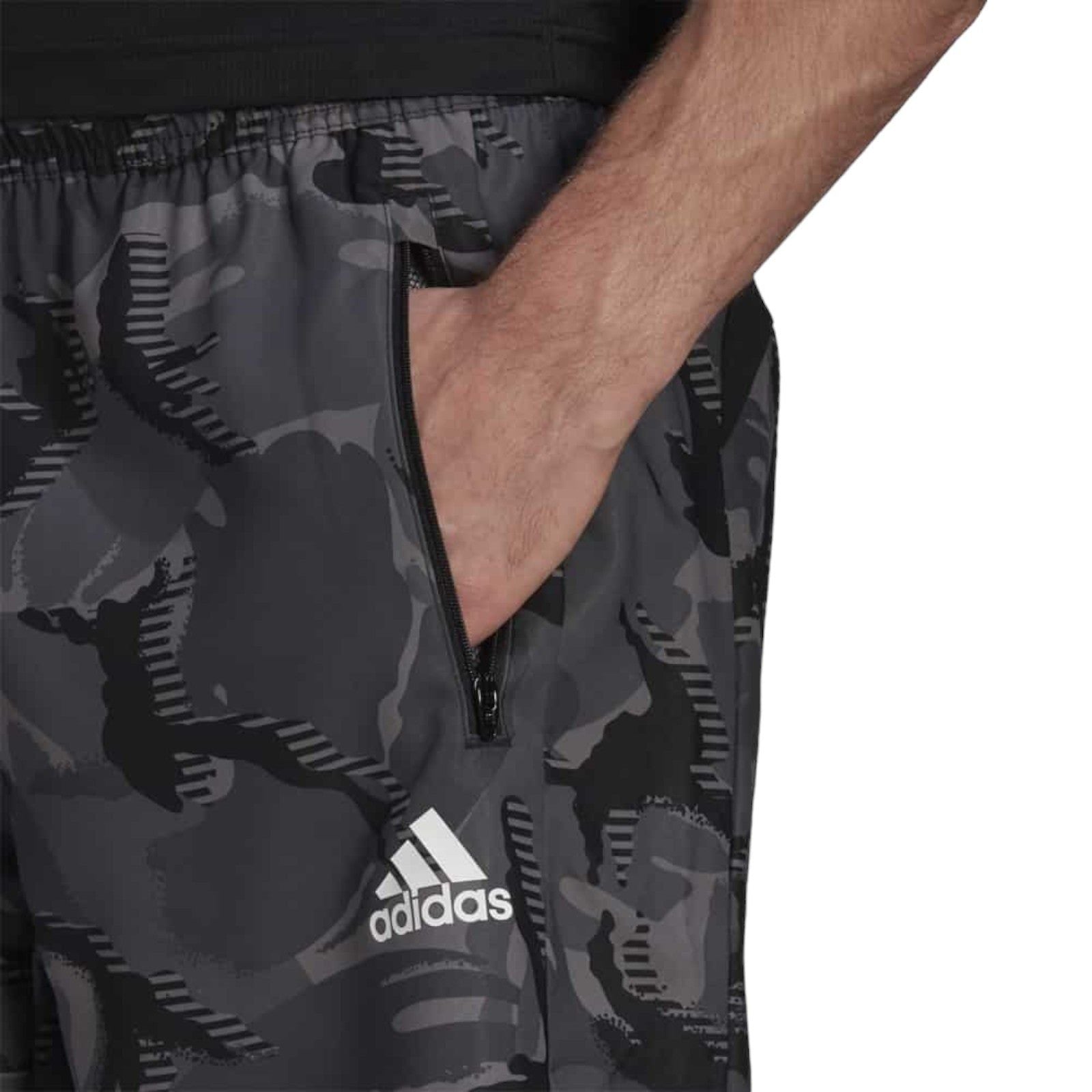 adidas Designed To Move Camouflage AEROREADY Shorts - Grey - ViaductClothing -  -  