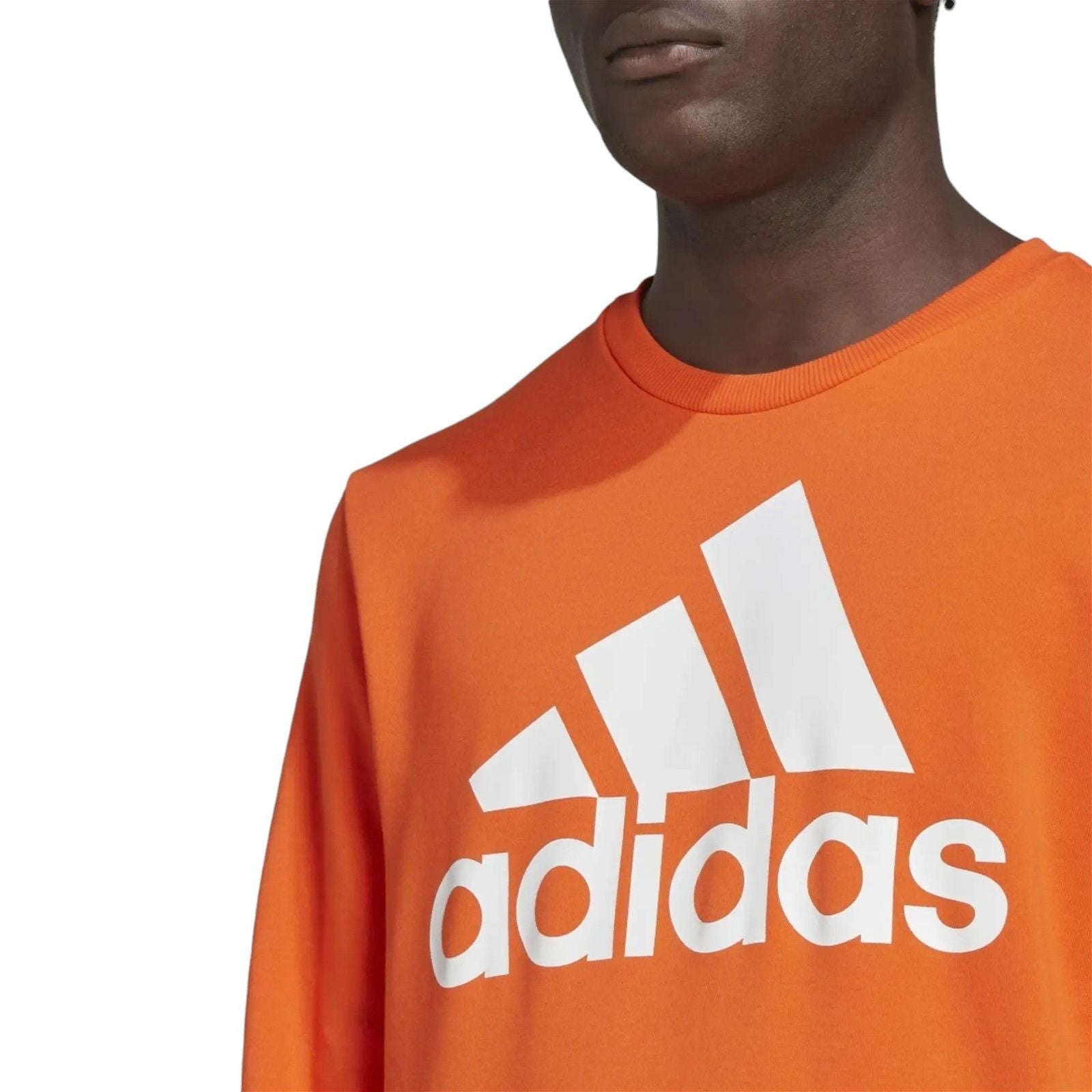 adidas Essentials Big Logo Sweatshirt - Semi Impact Orange - ViaductClothing -  -  