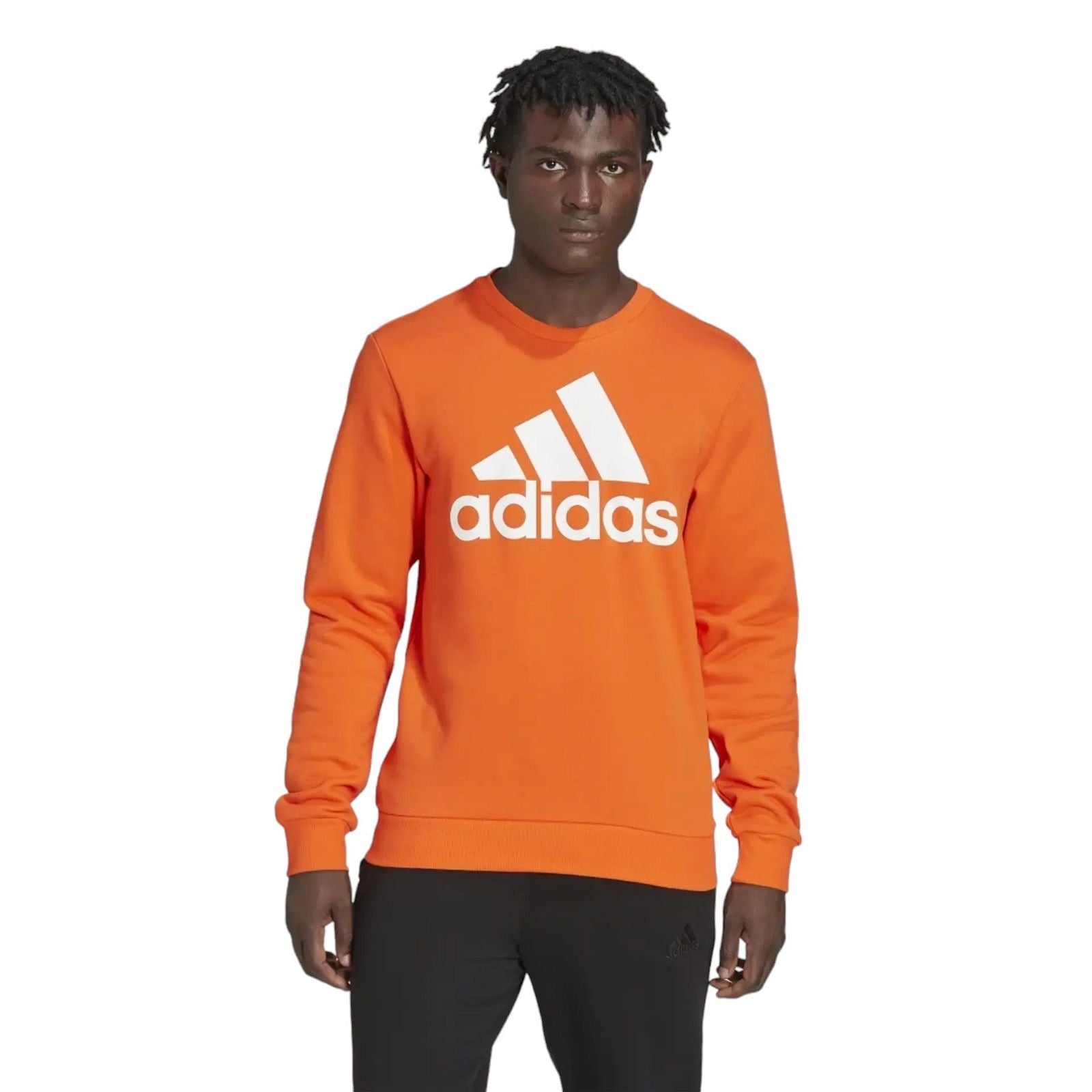 adidas Essentials Big Logo Sweatshirt - Semi Impact Orange - ViaductClothing -  -  