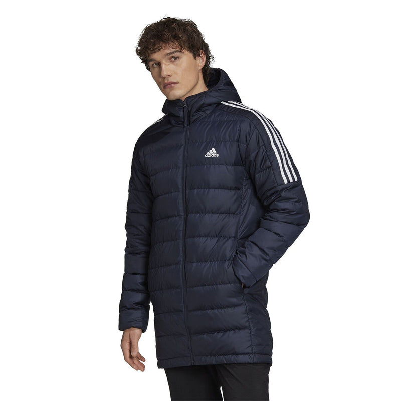 adidas Essentials Down Parka Coat Jacket - Blue - ViaductClothing -  -  