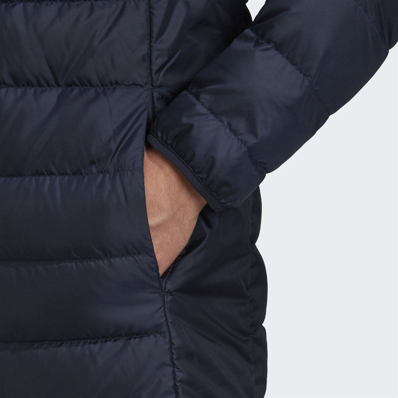 adidas Essentials Down Parka Coat Jacket - Blue - ViaductClothing -  -  