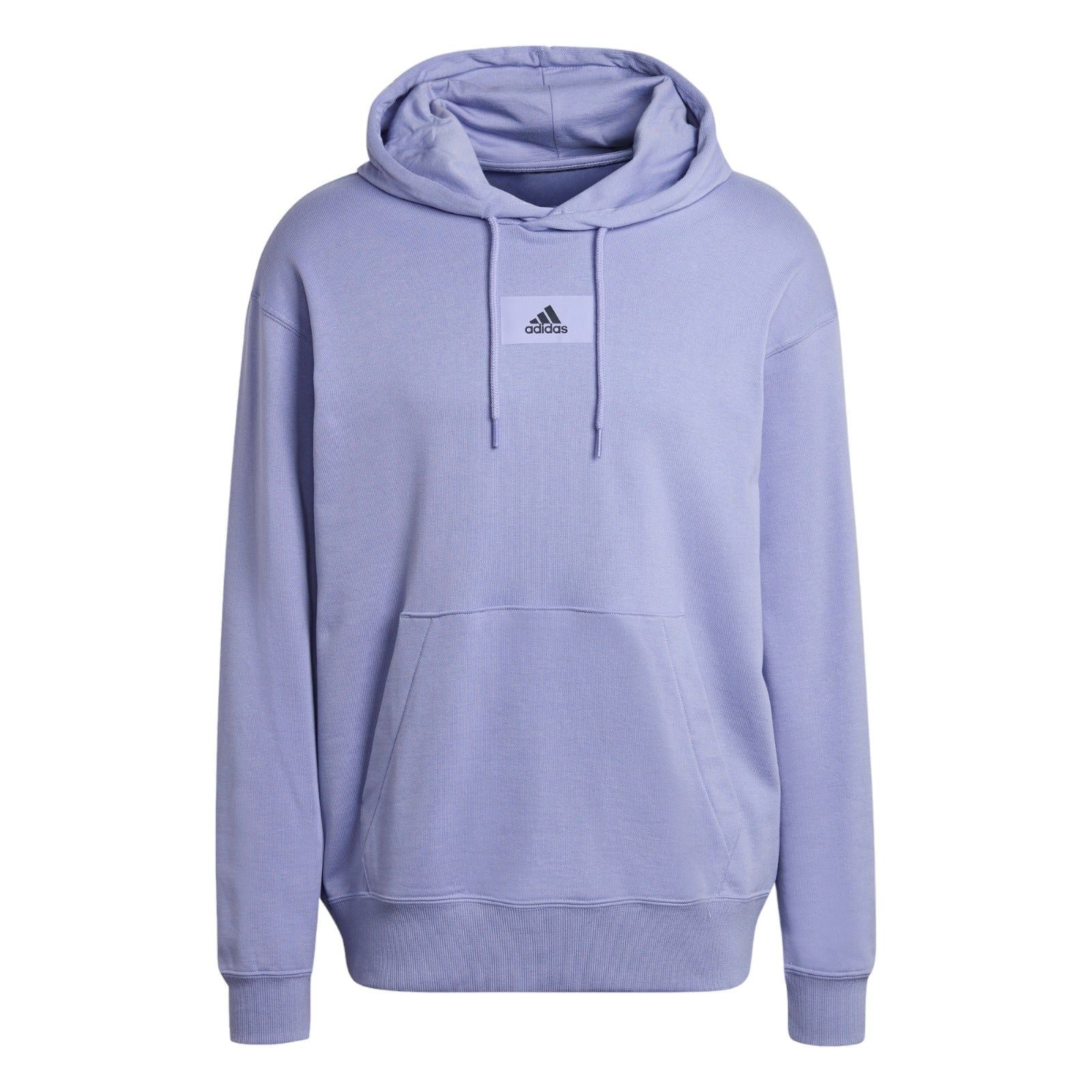 adidas Essentials FeelVivid Cotton French Terry Drop Shoulder Hoodie - Purple - ViaductClothing -  -  