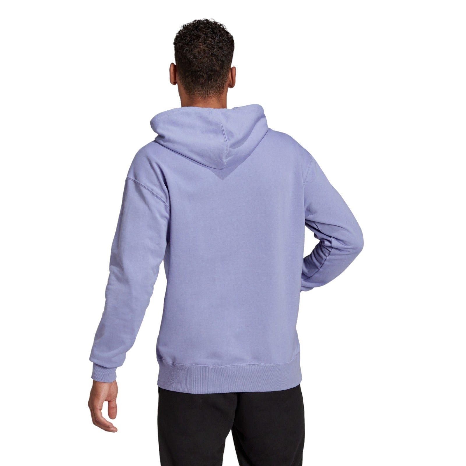 adidas Essentials FeelVivid Cotton French Terry Drop Shoulder Hoodie - Purple - ViaductClothing -  -  