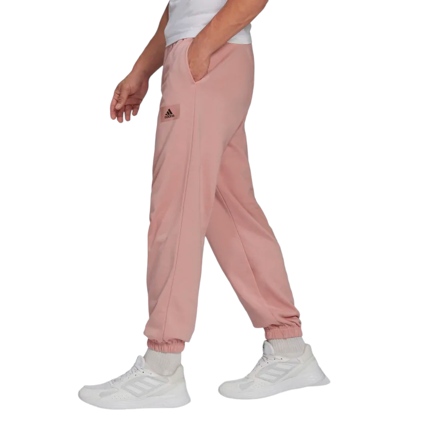 adidas Essentials FeelVivid Cotton French Terry Straight-Leg - Pink - ViaductClothing -  -  