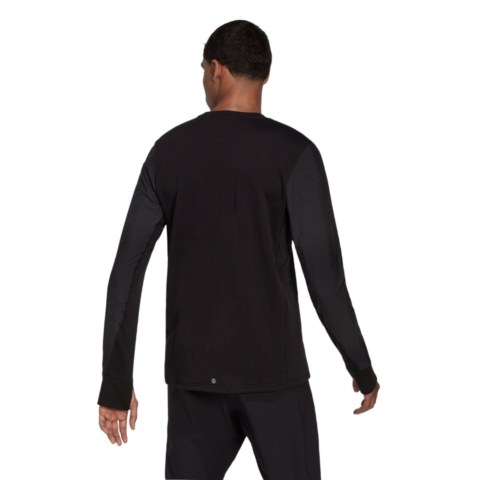 adidas Fast Reflective Crew Sweatshirt - Black - ViaductClothing -  -  