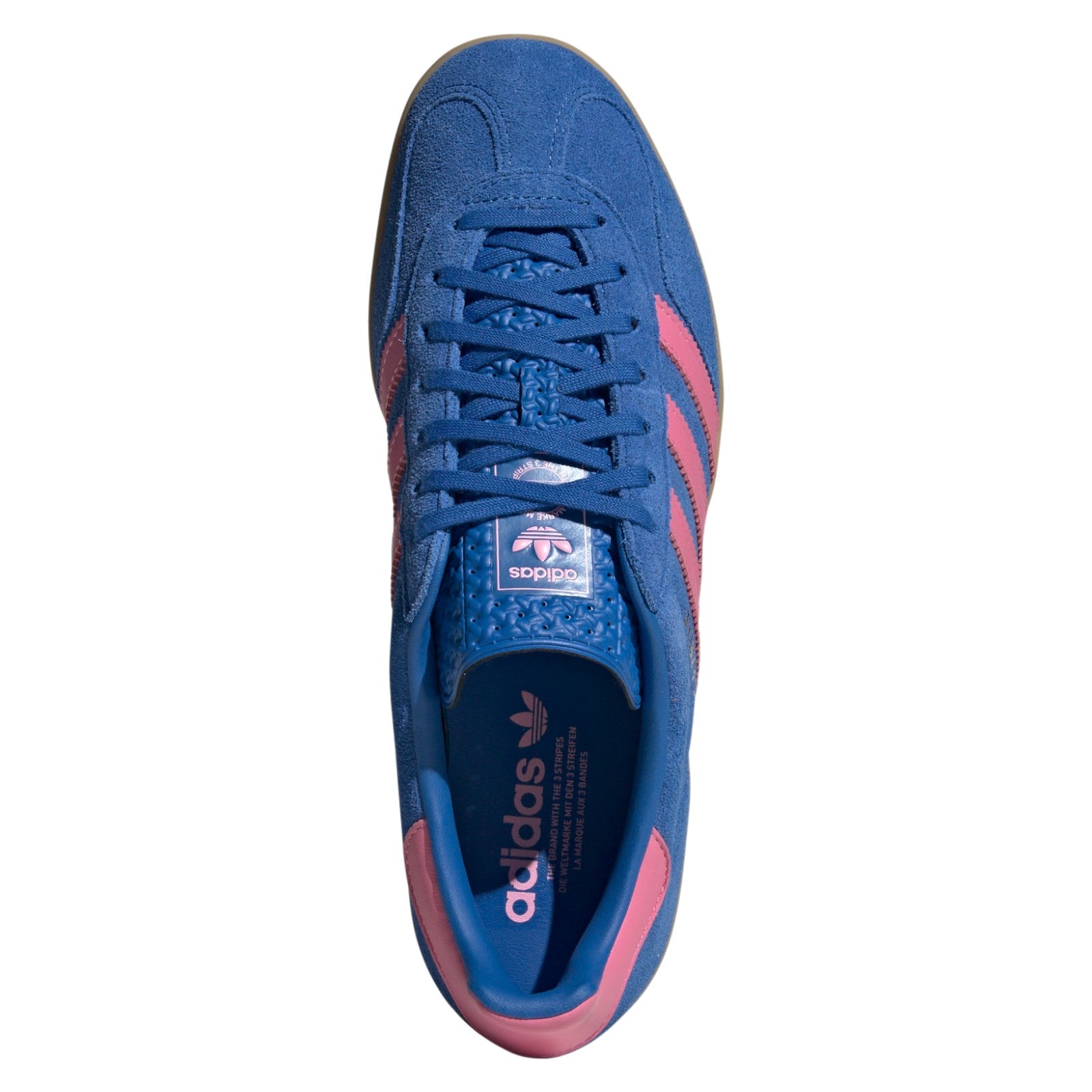 adidas Originals Gazelle Indoor Shoes - Blue / Bliss Pink / Gum