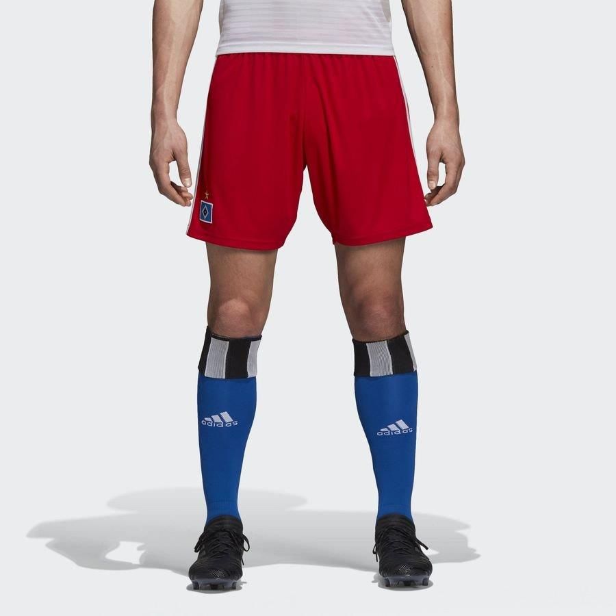 adidas Hamburger SV Home Shorts 18-19 - Red - ViaductClothing -  -  