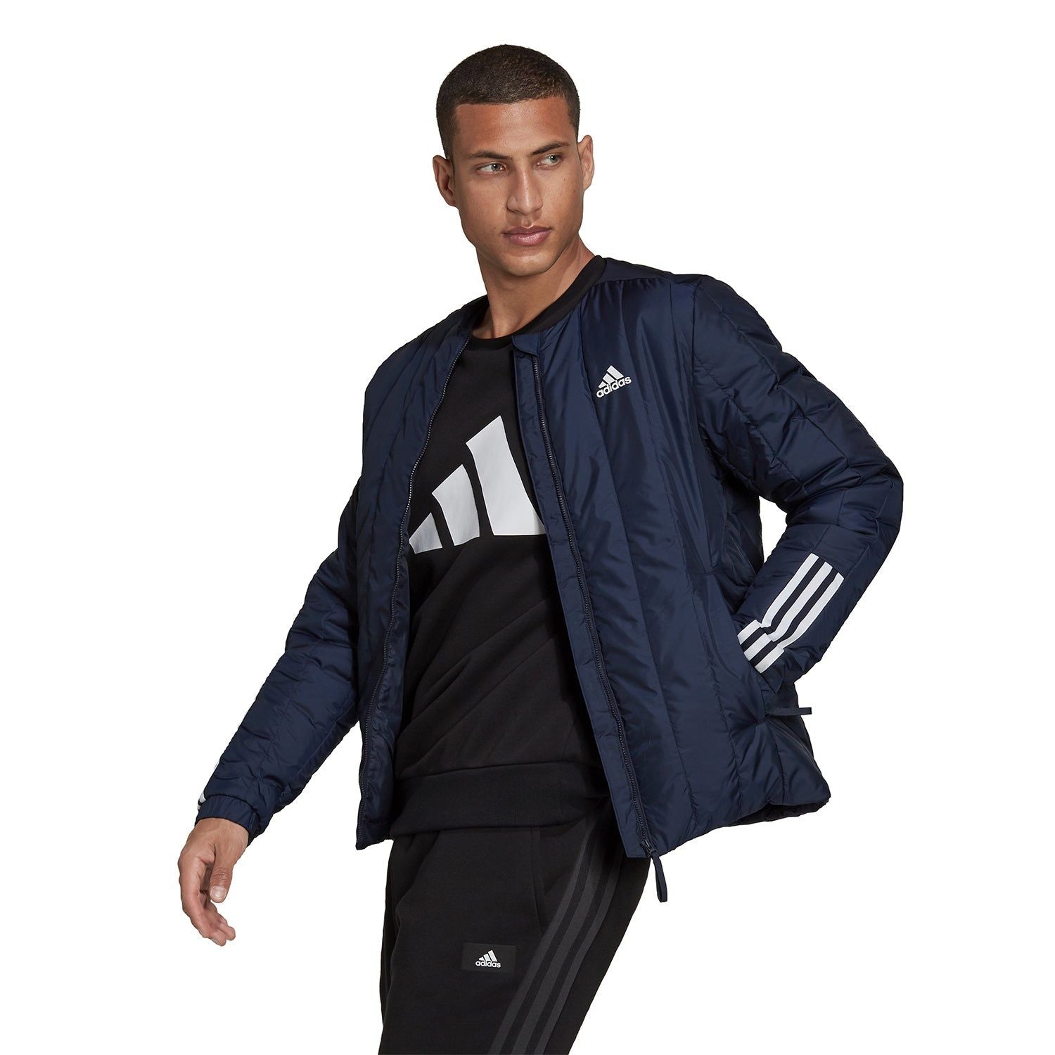 adidas Itavic 3-Stripes Light Jacket - Navy - ViaductClothing -  -  
