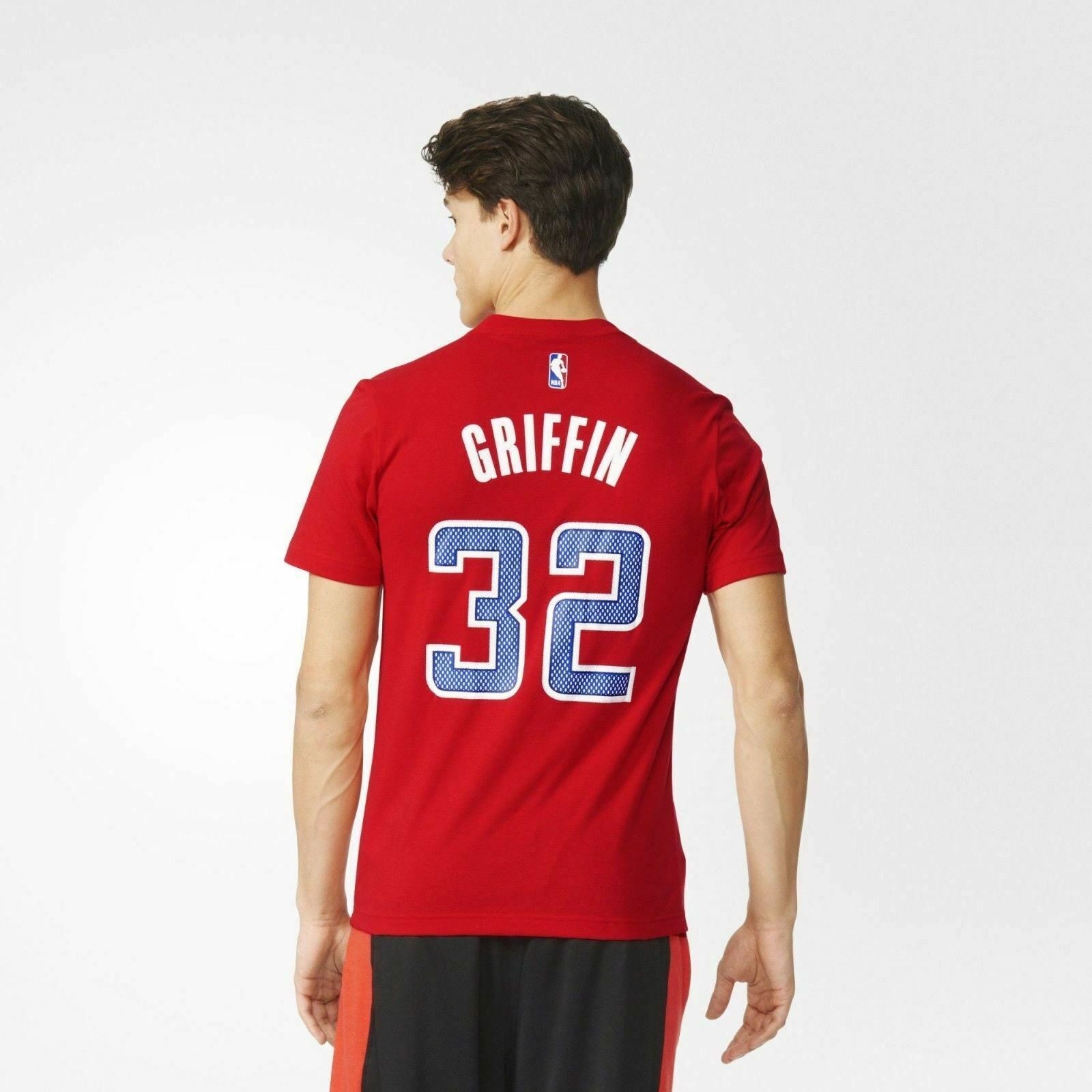 adidas LA Clippers Game Time T Shirt - Red - ViaductClothing -  -  
