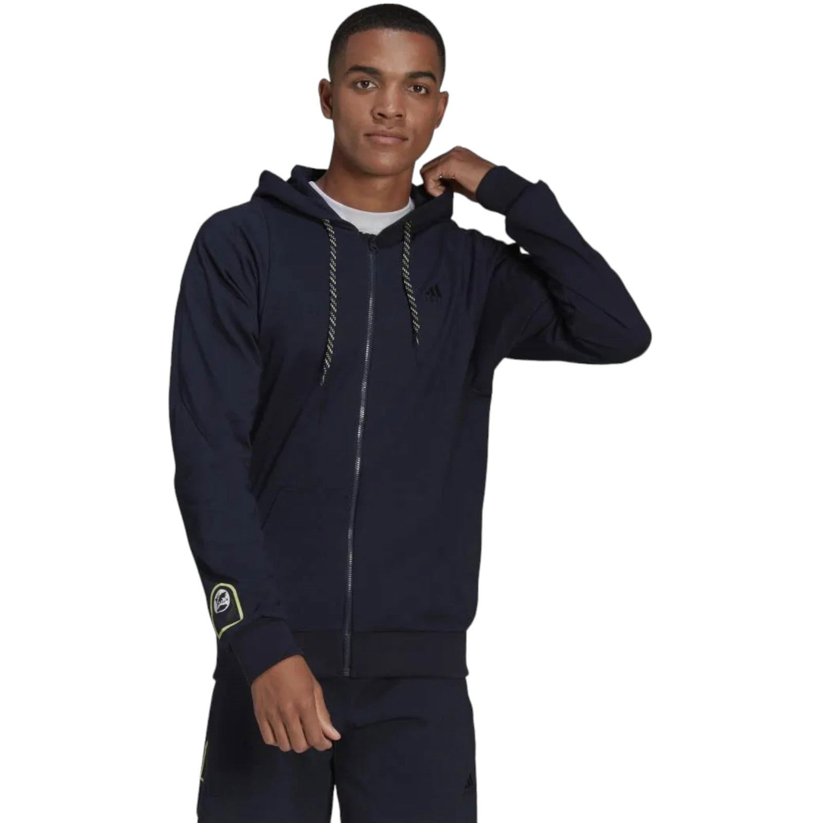 adidas Lightweight AEROREADY Summer Full-Zip Hoodie - Navy - ViaductClothing -  -  