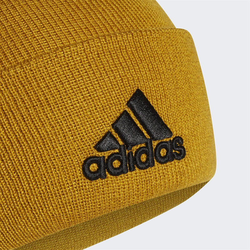 adidas Logo Beanie - Gold - ViaductClothing -  -  