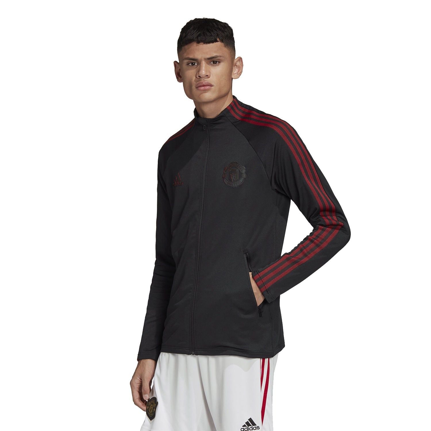 adidas Manchester United Anthem Jacket - Black - ViaductClothing -  -  