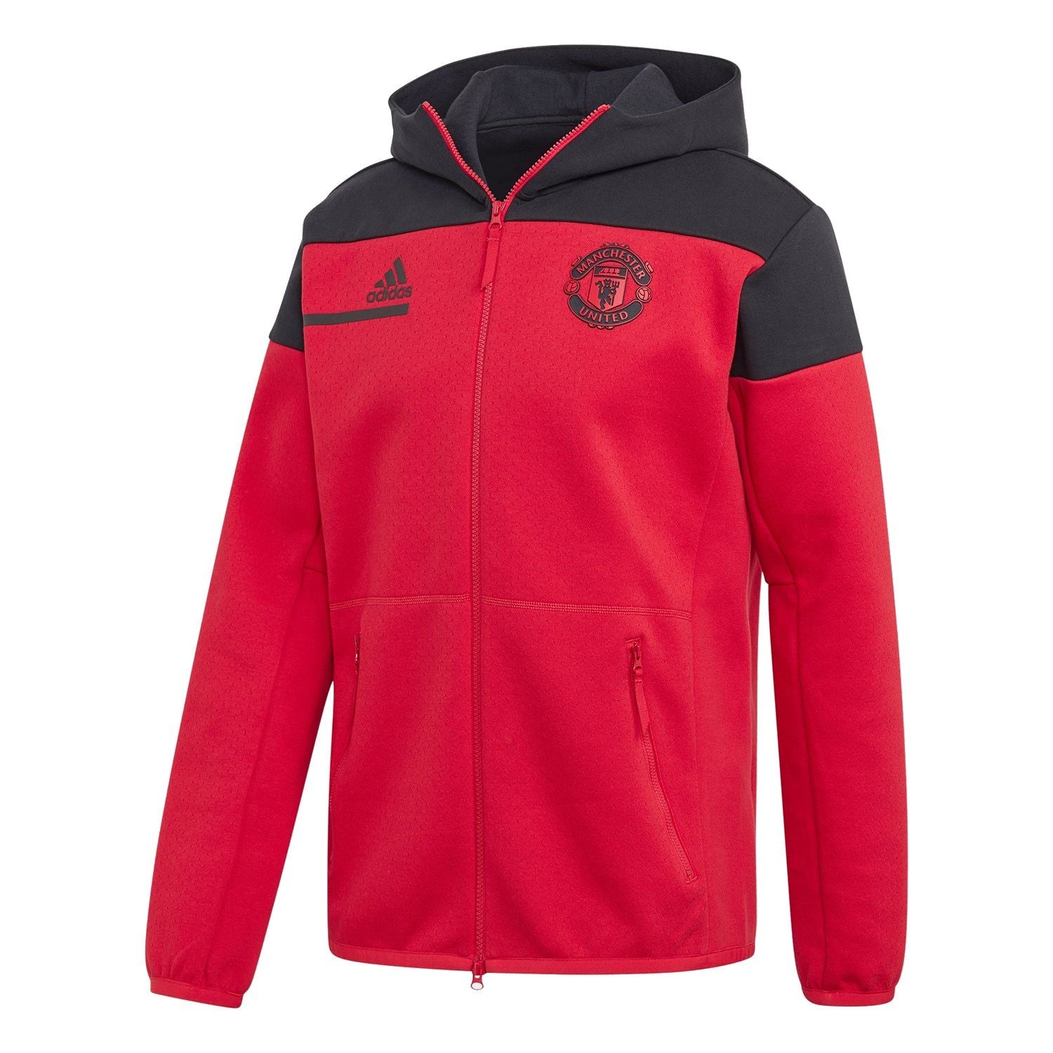adidas Manchester United ZNE Anthem Jacket - Red - ViaductClothing -  -  