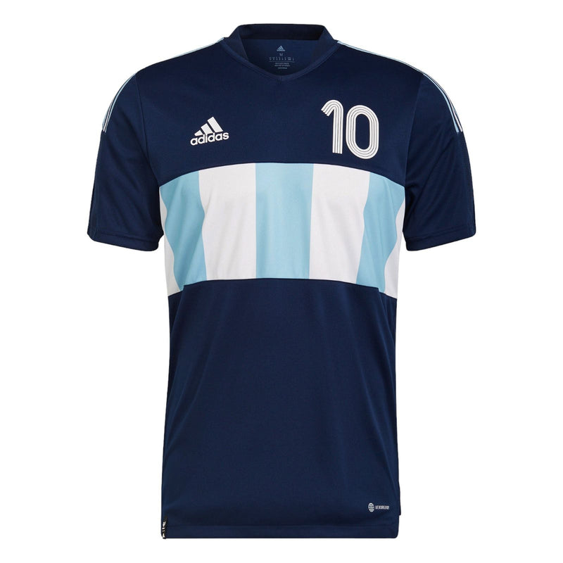 adidas Messi Tiro Number 10 Training Jersey - Night Indigo Blue - ViaductClothing -  -  