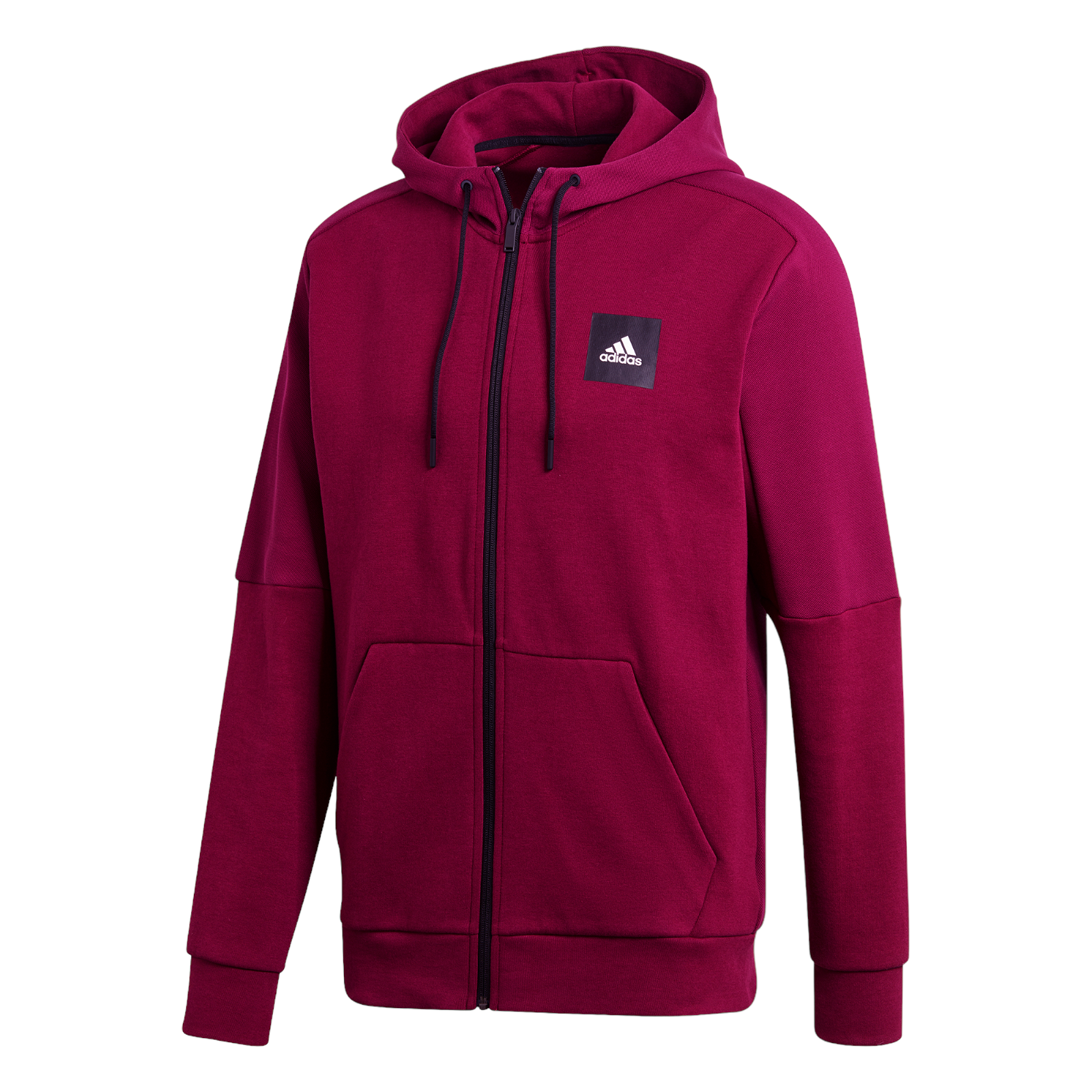 adidas Must Haves Full-Zip Stadium Hoodie - Power Berry - ViaductClothing -  -  