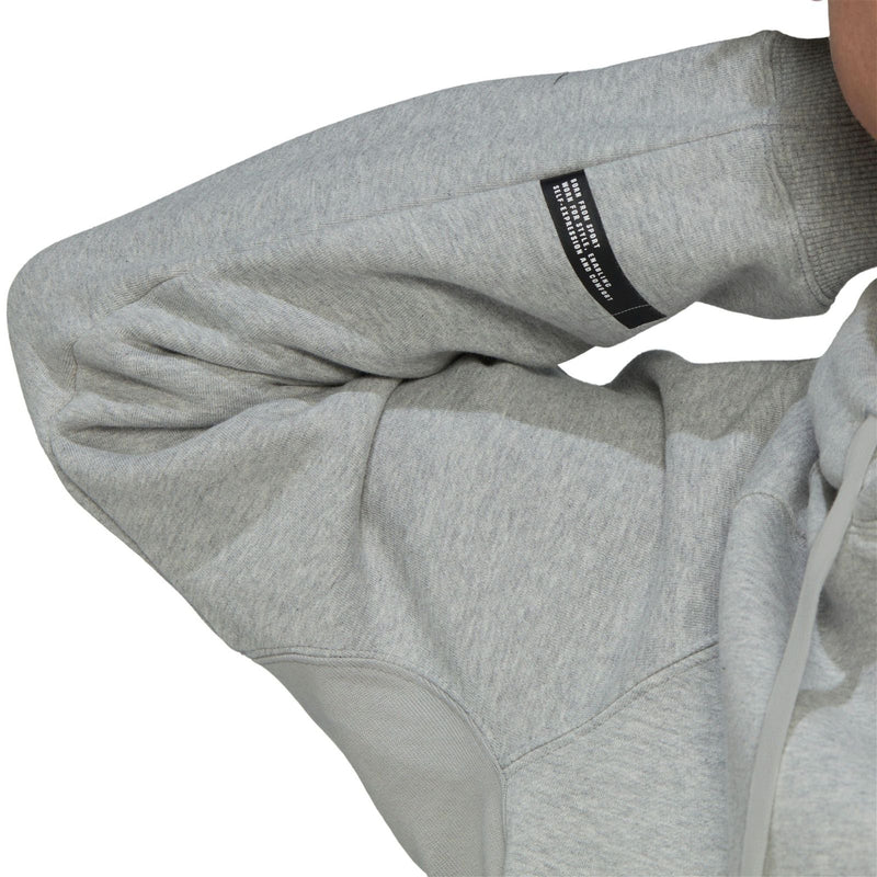 adidas New Fleece Sweat Hoodie - Medium Grey Heather - ViaductClothing -  -  
