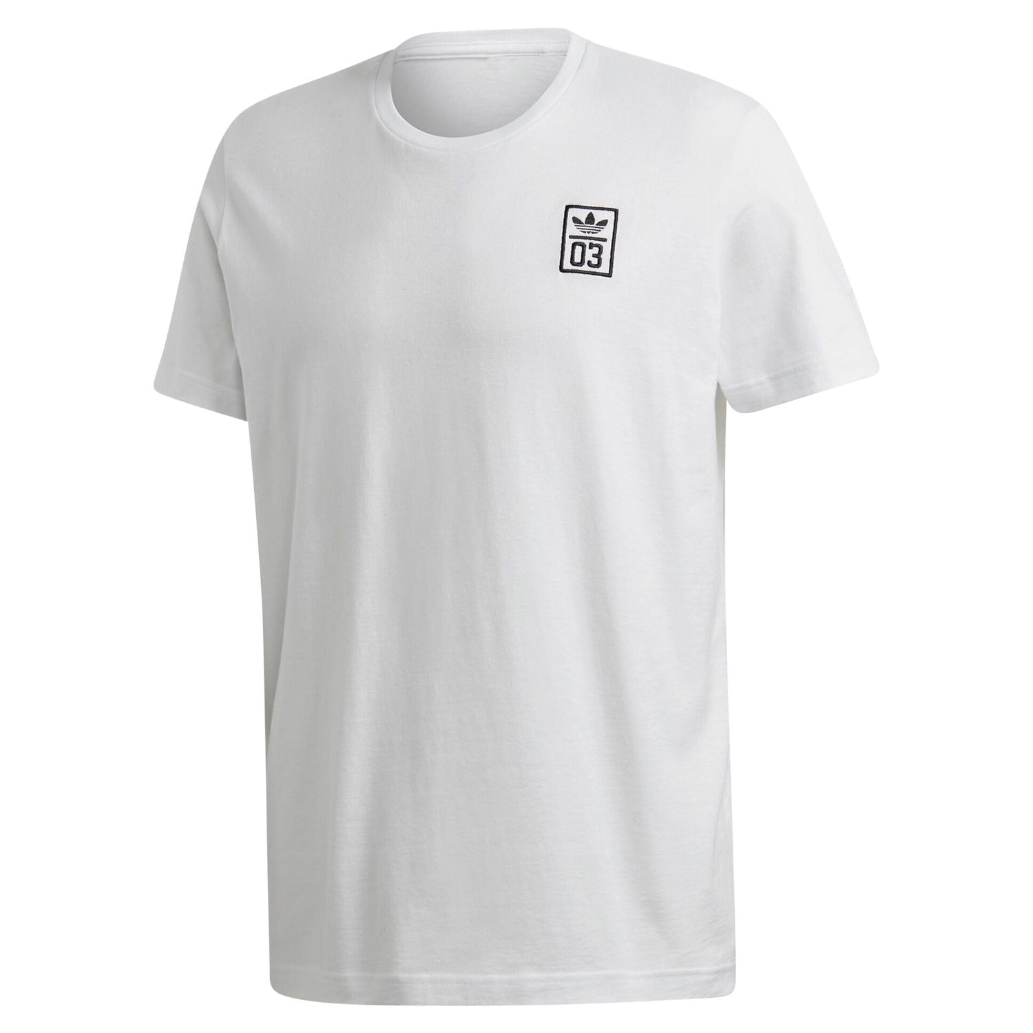 adidas Originals 03 Mini Emblem T-Shirt - White - ViaductClothing -  -  