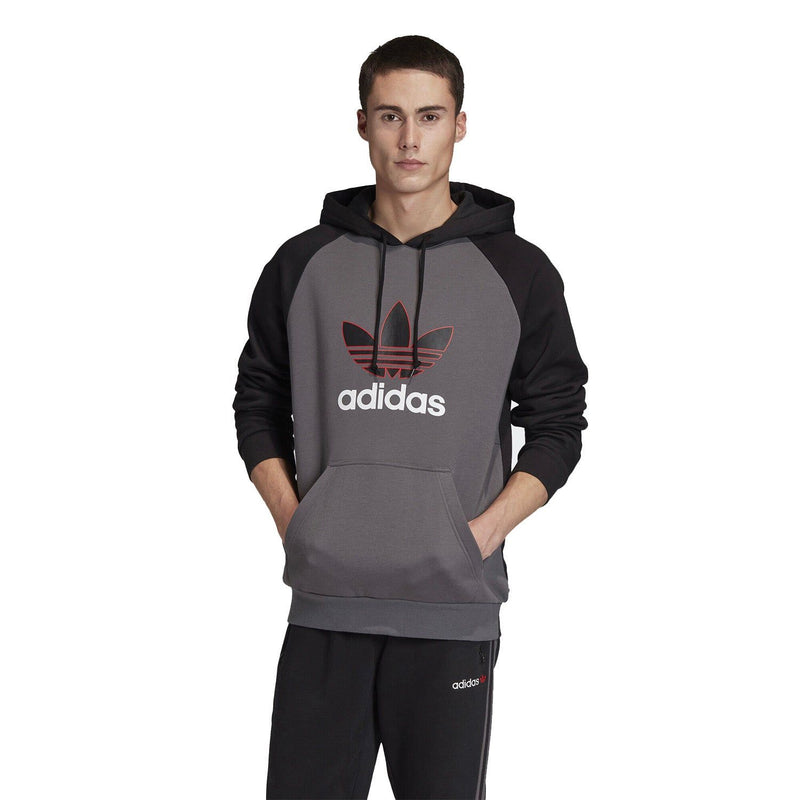 adidas Originals 2.0 Linear Overhead Hoodie - Grey - ViaductClothing -  -  