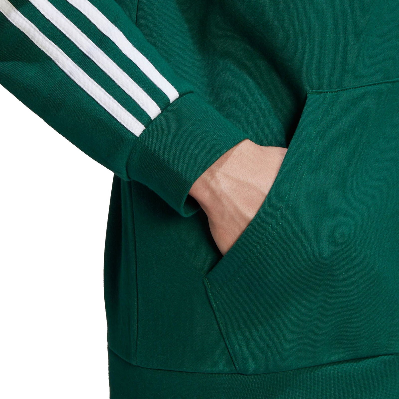 adidas Originals 3-Stripe Full Zip Hoodie - Green - ViaductClothing -  -  