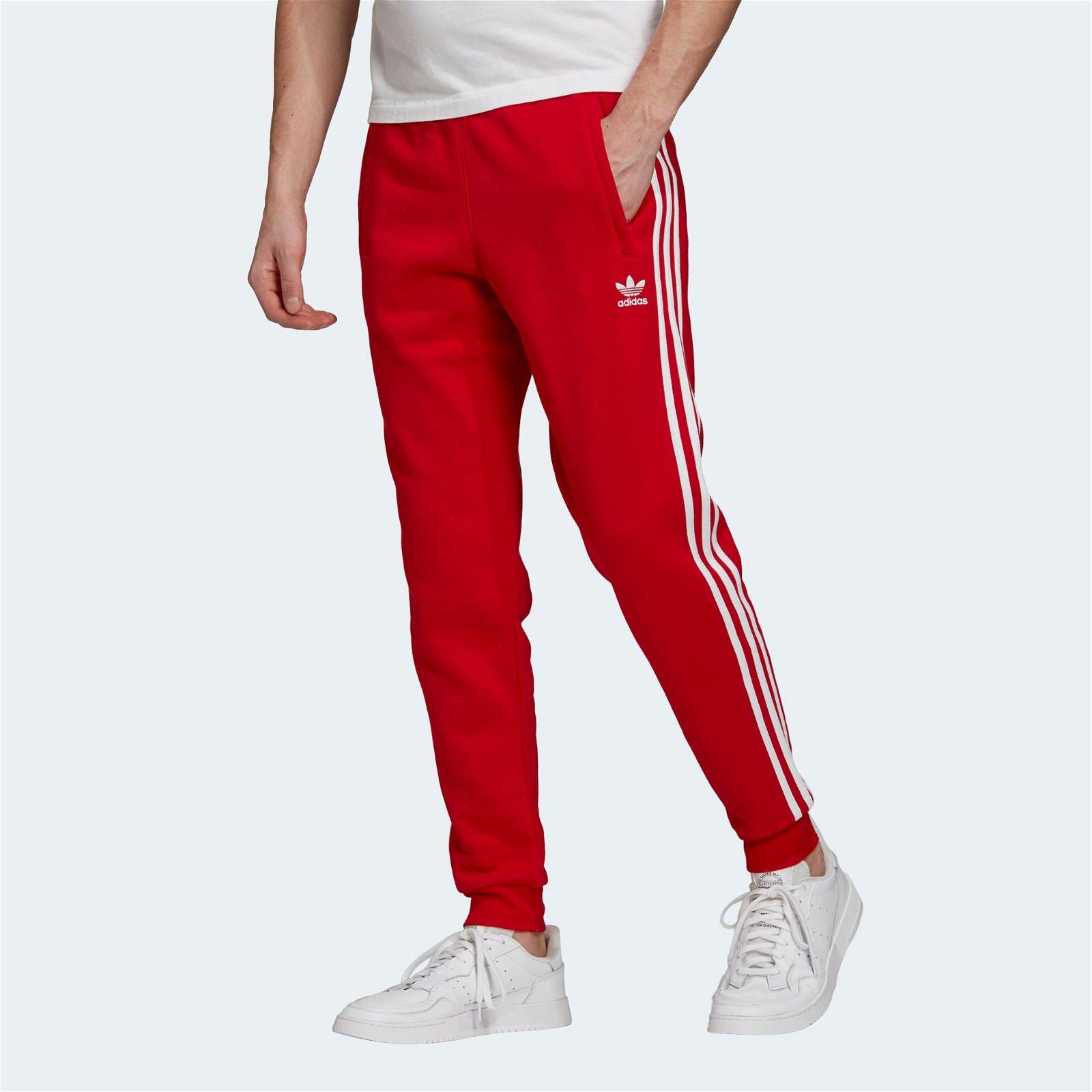 adidas Originals 3-Stripe Joggers - Scarlet - ViaductClothing -  -  