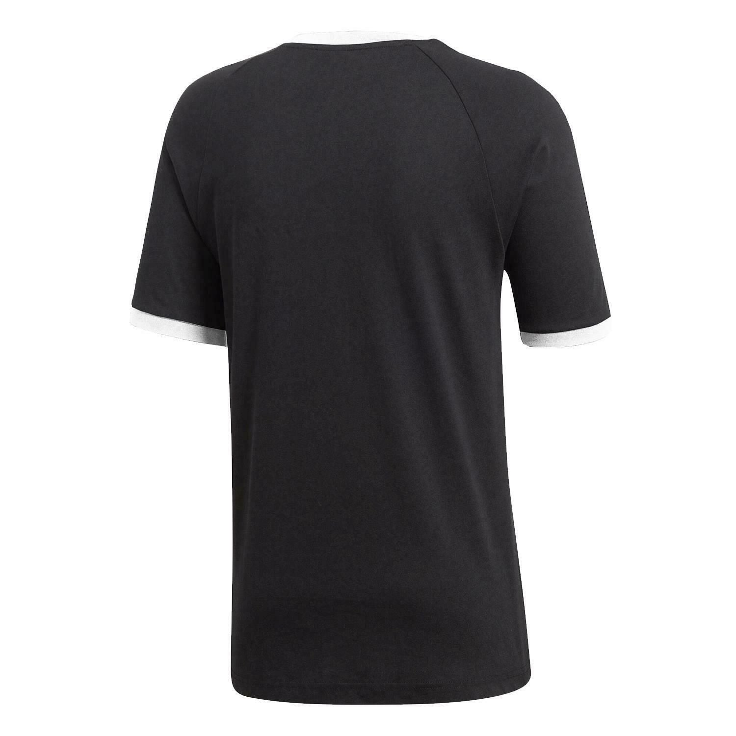 adidas Originals 3-Stripe T Shirt - Black - ViaductClothing -  -  