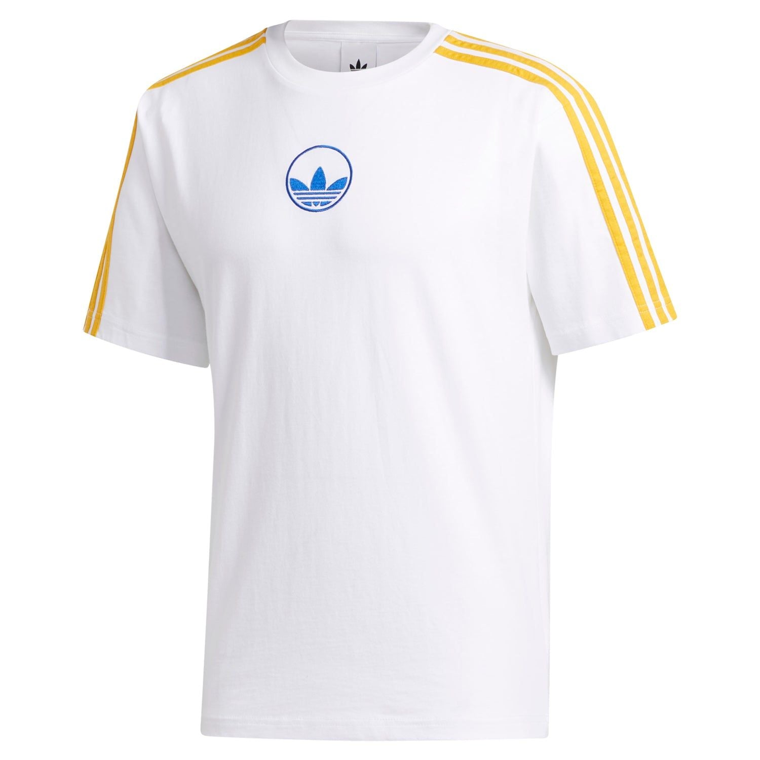adidas Originals 3-Stripes Circle Trefoil Tee - White - ViaductClothing -  -  