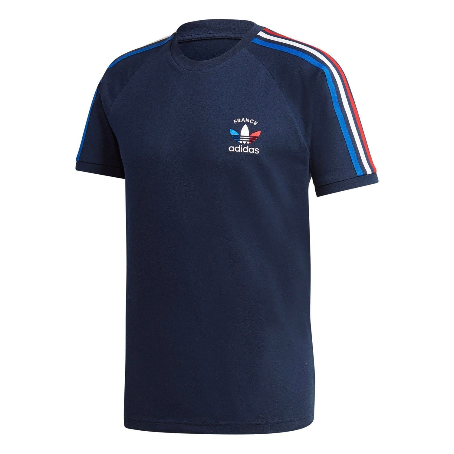 adidas Originals 3-Stripes France Tee - Navy - ViaductClothing -  -  