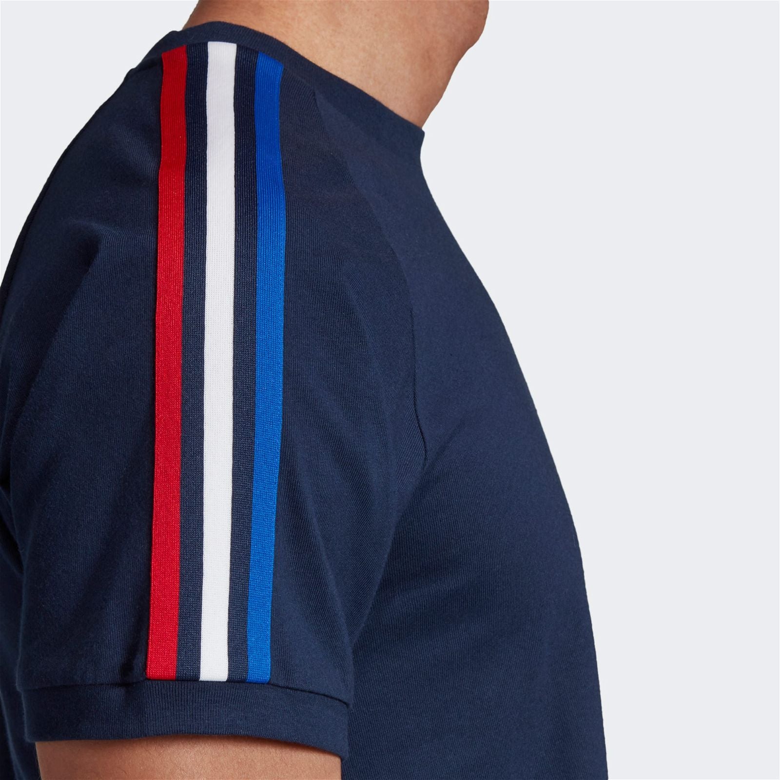 adidas Originals 3-Stripes France Tee - Navy - ViaductClothing -  -  