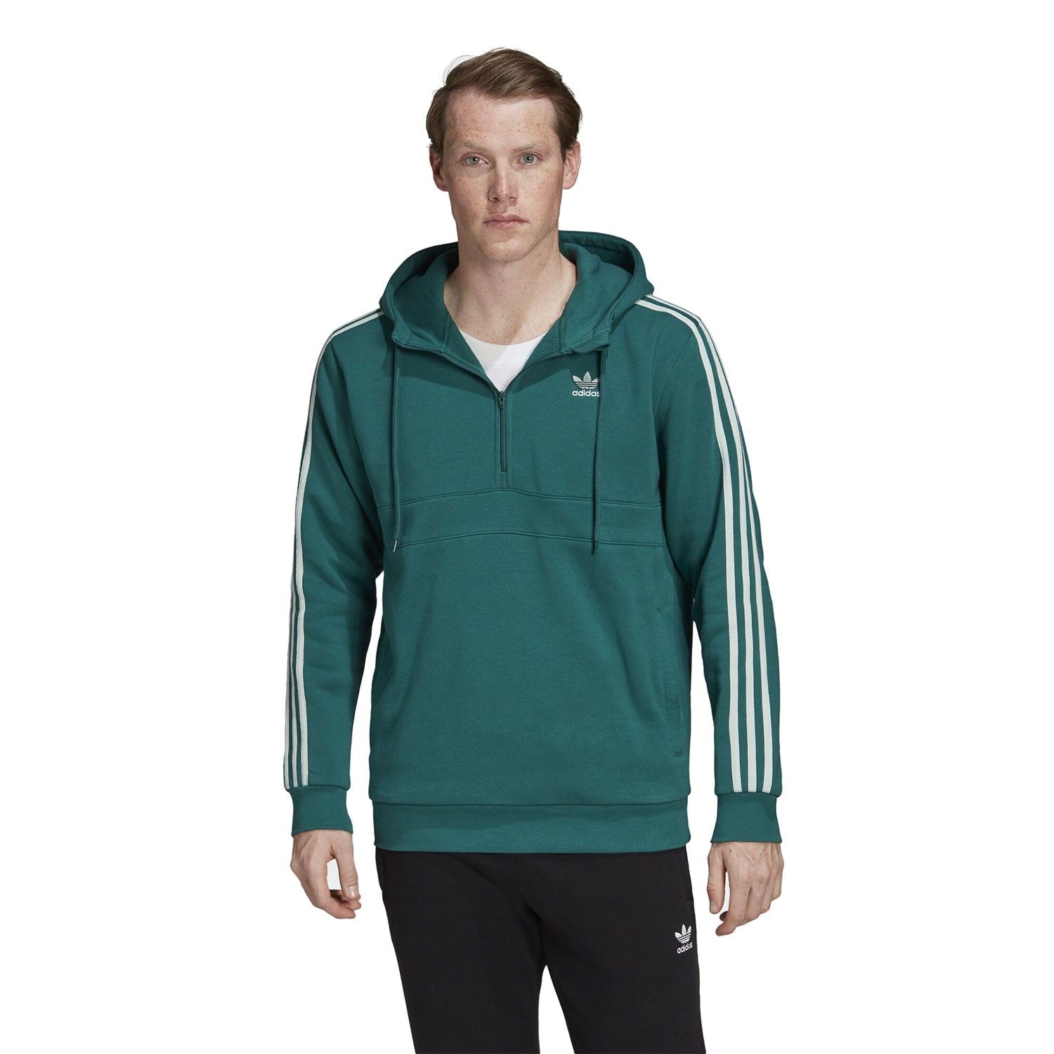 adidas Originals 3-Stripes Hoodie - Green - ViaductClothing -  -  