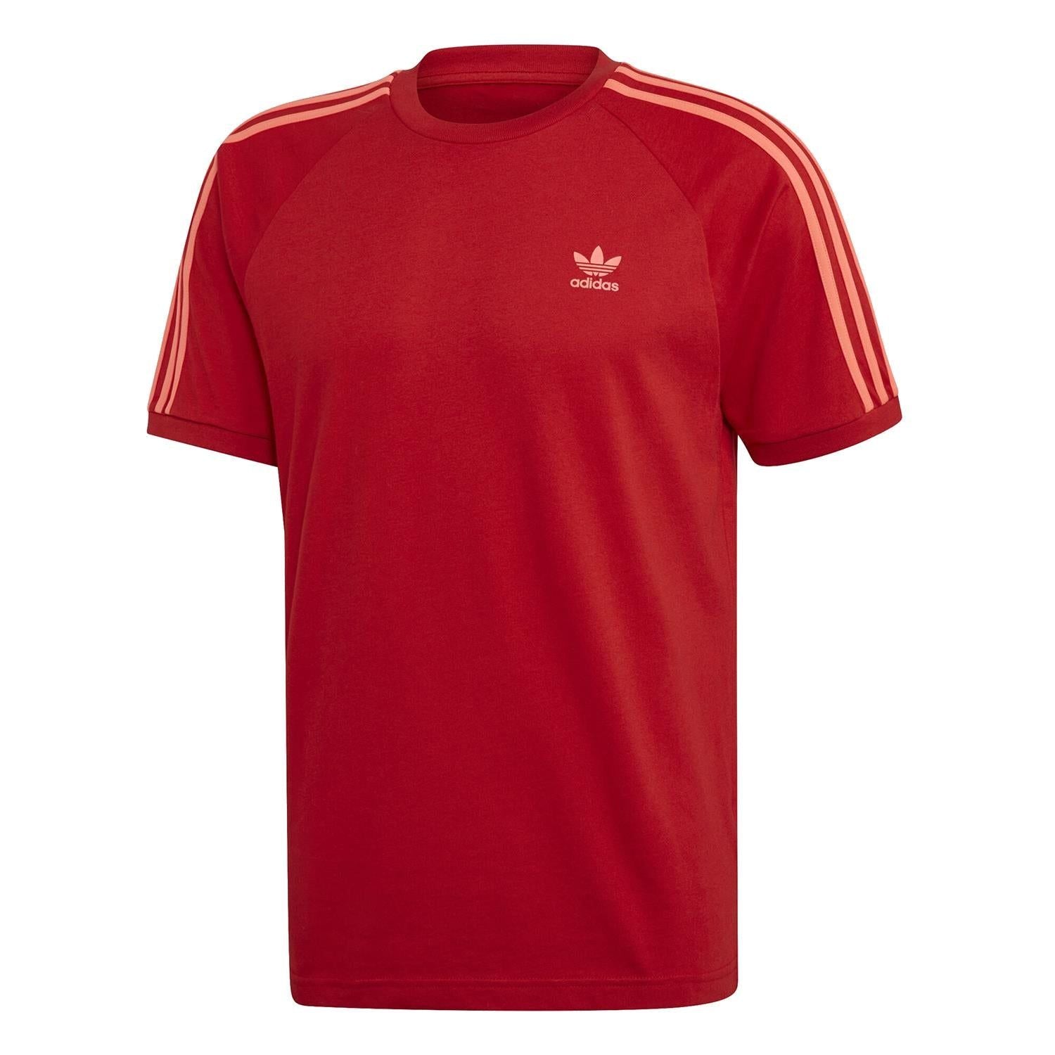 adidas Originals 3-Stripes T-Shirt - Scarlet - ViaductClothing -  -  
