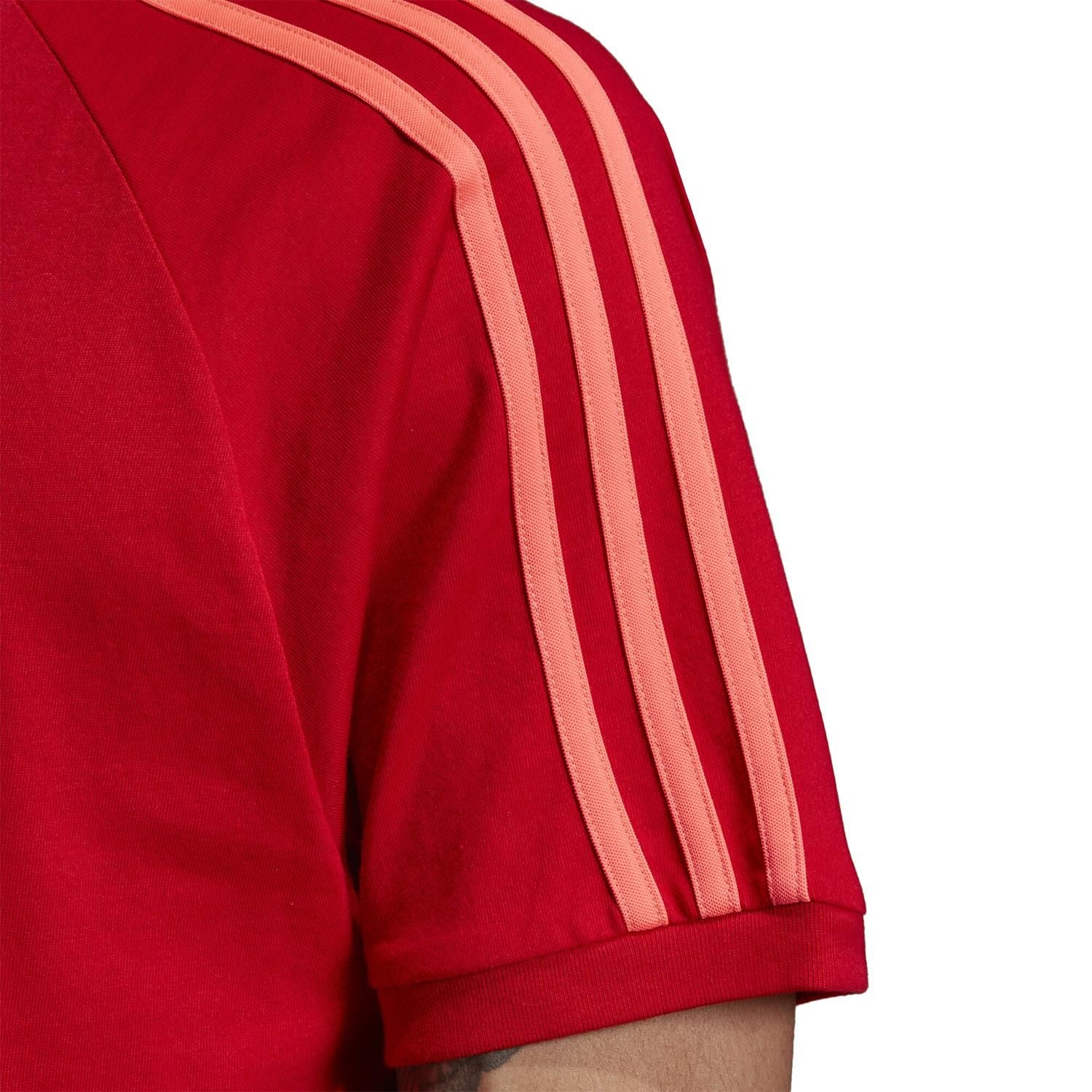 adidas Originals 3-Stripes T-Shirt - Scarlet - ViaductClothing -  -  