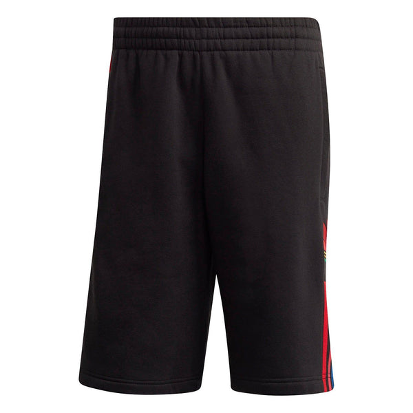 adidas Originals 3D Trefoil 3-Stripes Sweat Shorts - Black - ViaductClothing -  -  