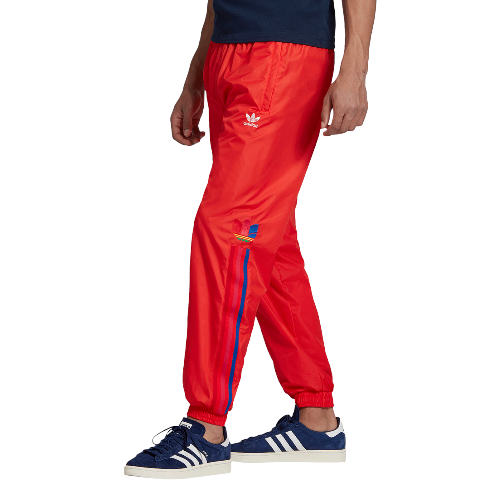 adidas Originals 3D Trefoil 3 Stripes Track Pants Red GE6249 ViaductClothing