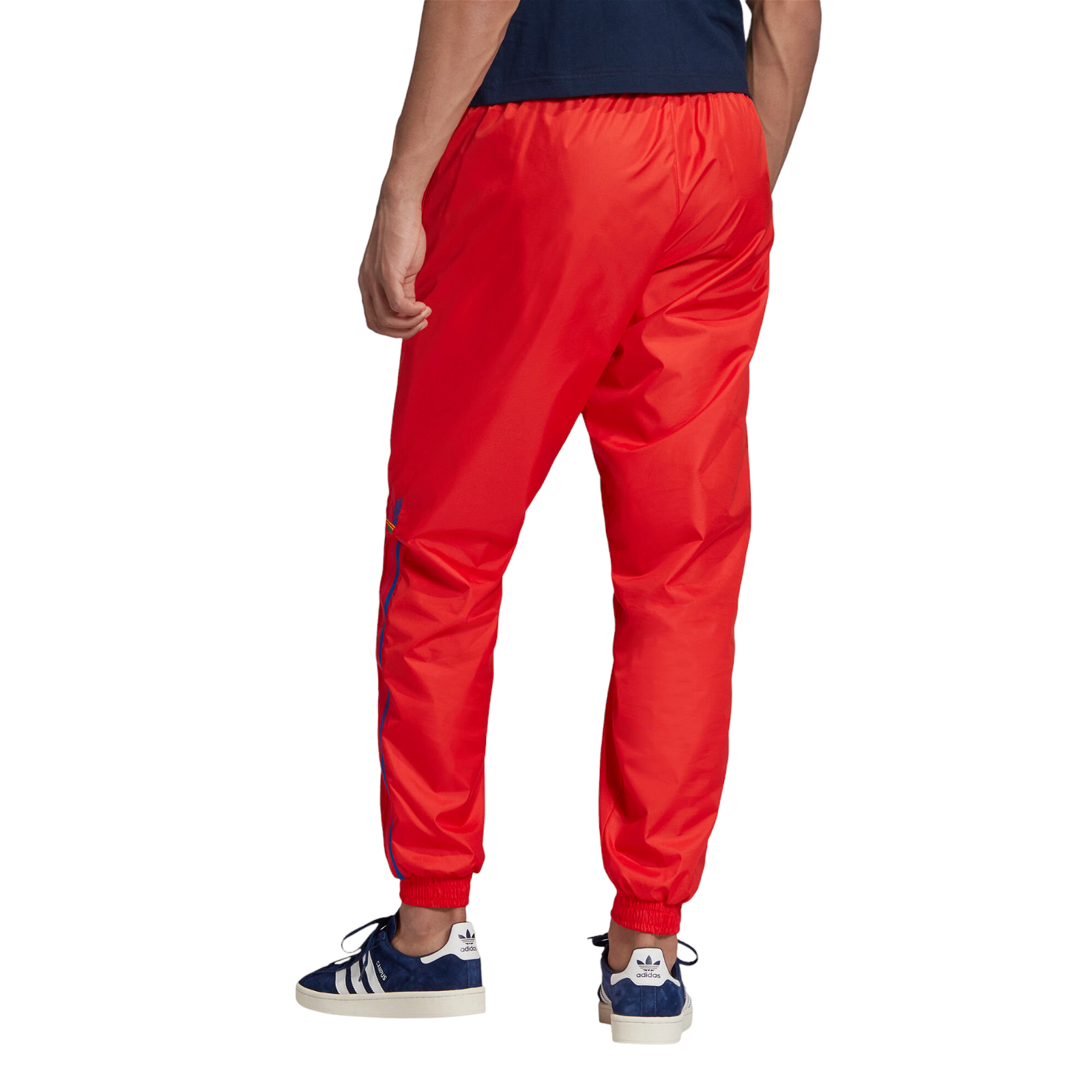 Red nylon track pants on sale
