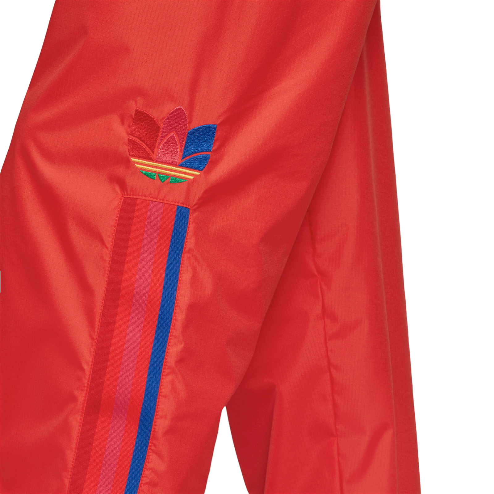Adidas 3 stripe red track pants deals