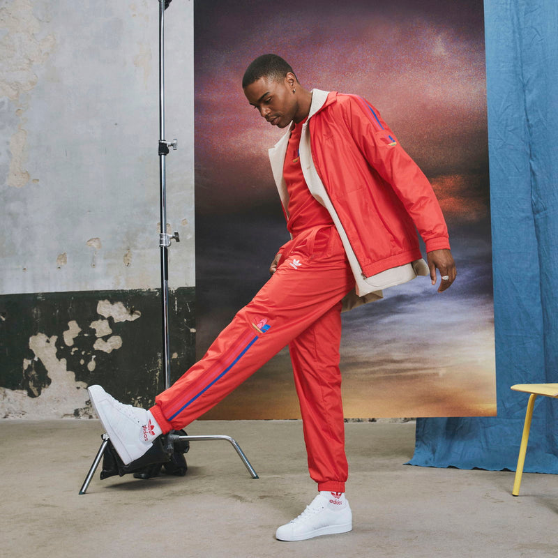 adidas Originals 3D Trefoil 3 Stripes Track Pants Red GE6249 ViaductClothing