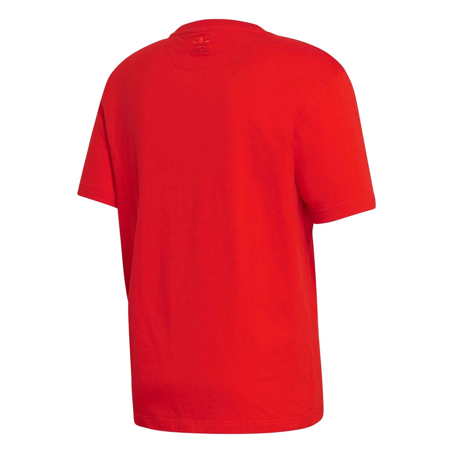 adidas Originals 3D Trefoil Graphic Tee - Red - ViaductClothing -  -  