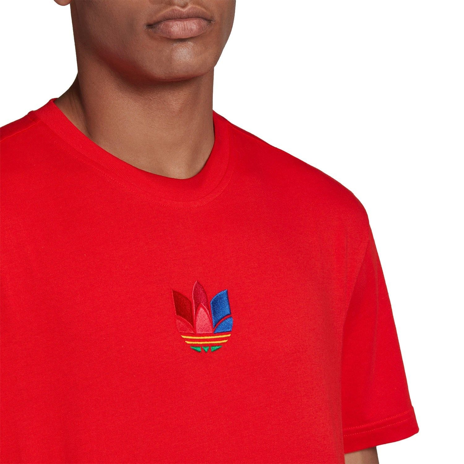 adidas Originals 3D Trefoil Graphic Tee - Red - ViaductClothing -  -  