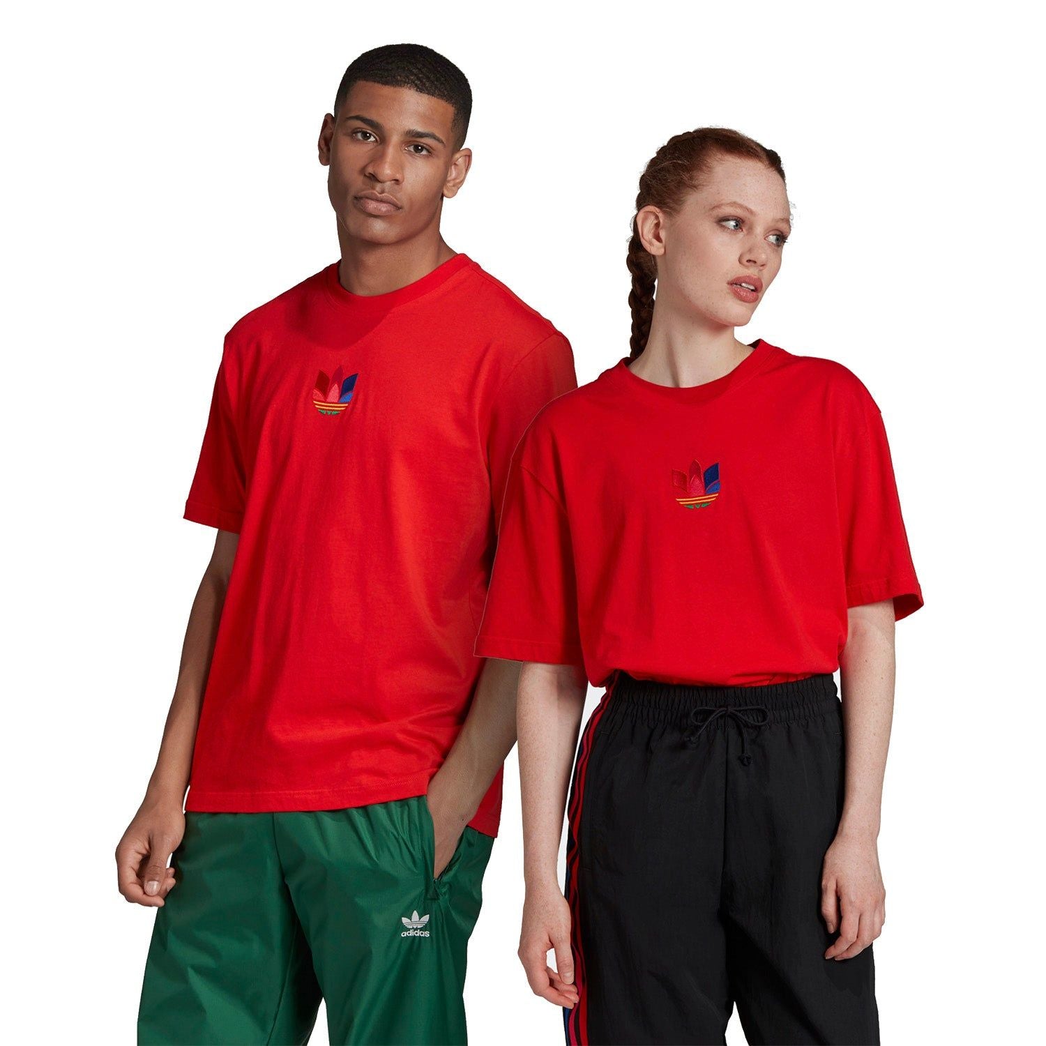 adidas Originals 3D Trefoil Graphic Tee - Red - ViaductClothing -  -  