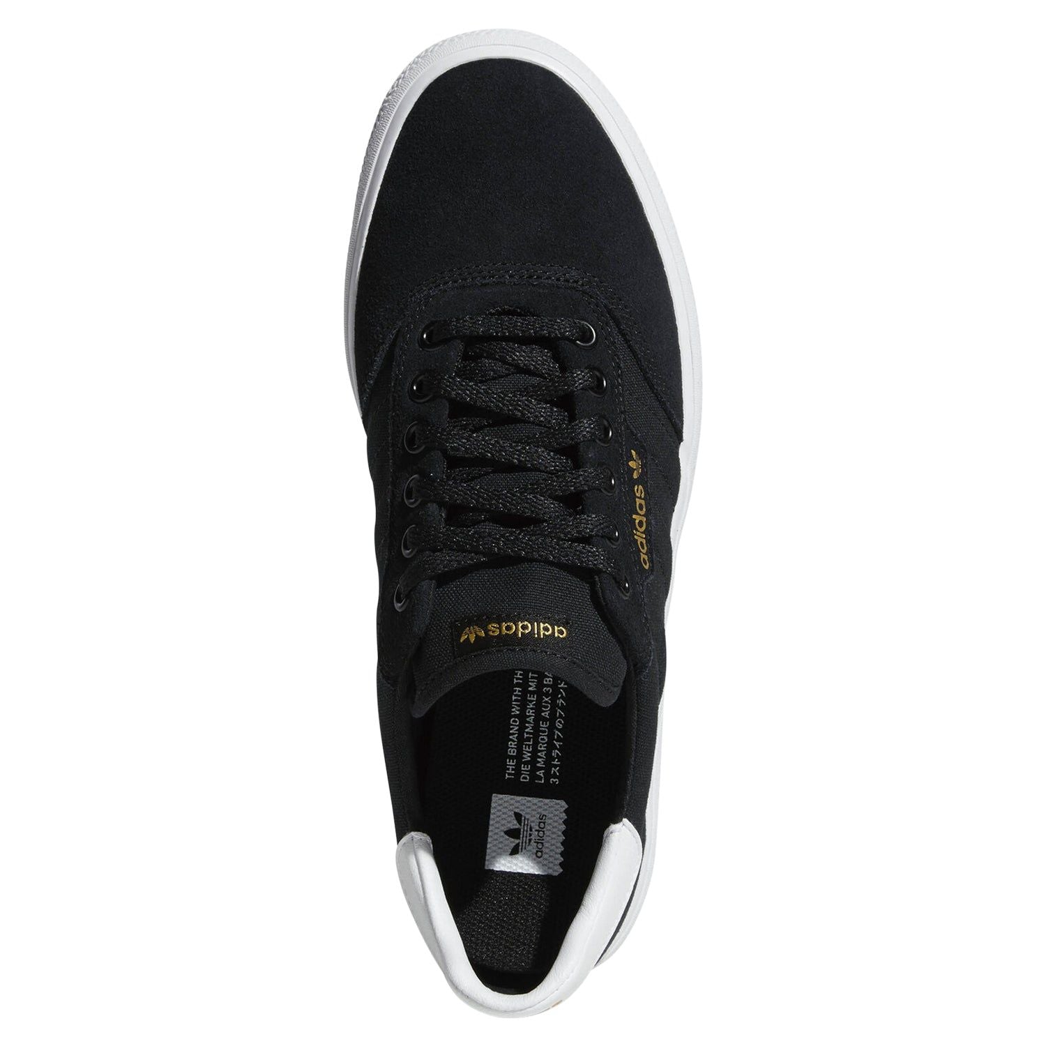 adidas Originals 3MC Vulc Shoes - Black - ViaductClothing -  -  