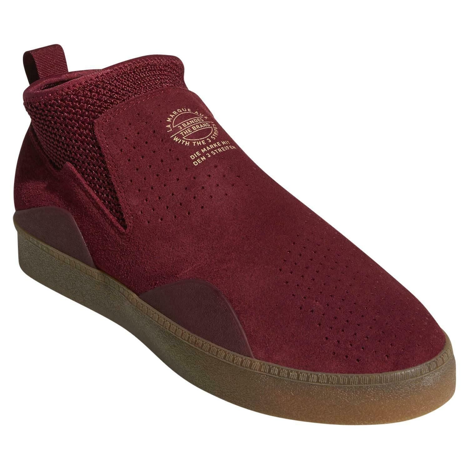 adidas Originals 3ST.002 Trainers - Collegiate Burgundy - ViaductClothing -  -  