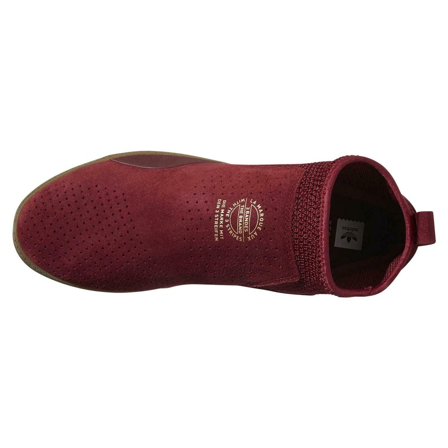 adidas Originals 3ST.002 Trainers - Collegiate Burgundy - ViaductClothing -  -  