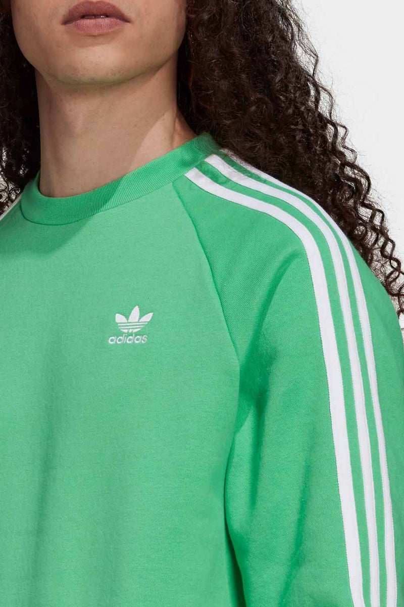 Originals green 3-stripe sweatshirt clearance