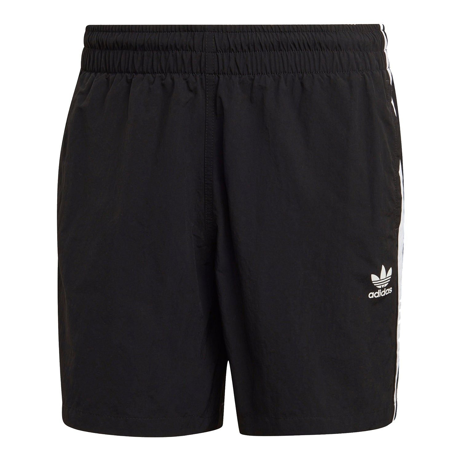 adidas Originals 3 Stripe Swim Short - Black - ViaductClothing -  -  
