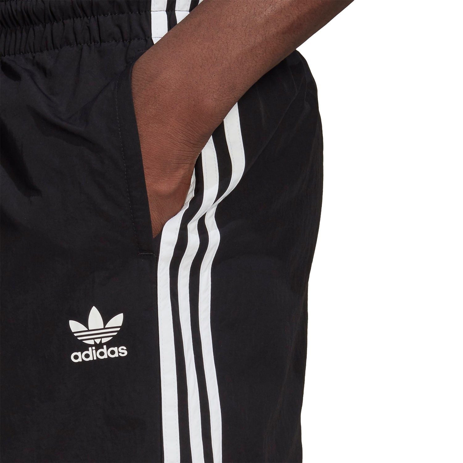 adidas Originals 3 Stripe Swim Short - Black - ViaductClothing -  -  