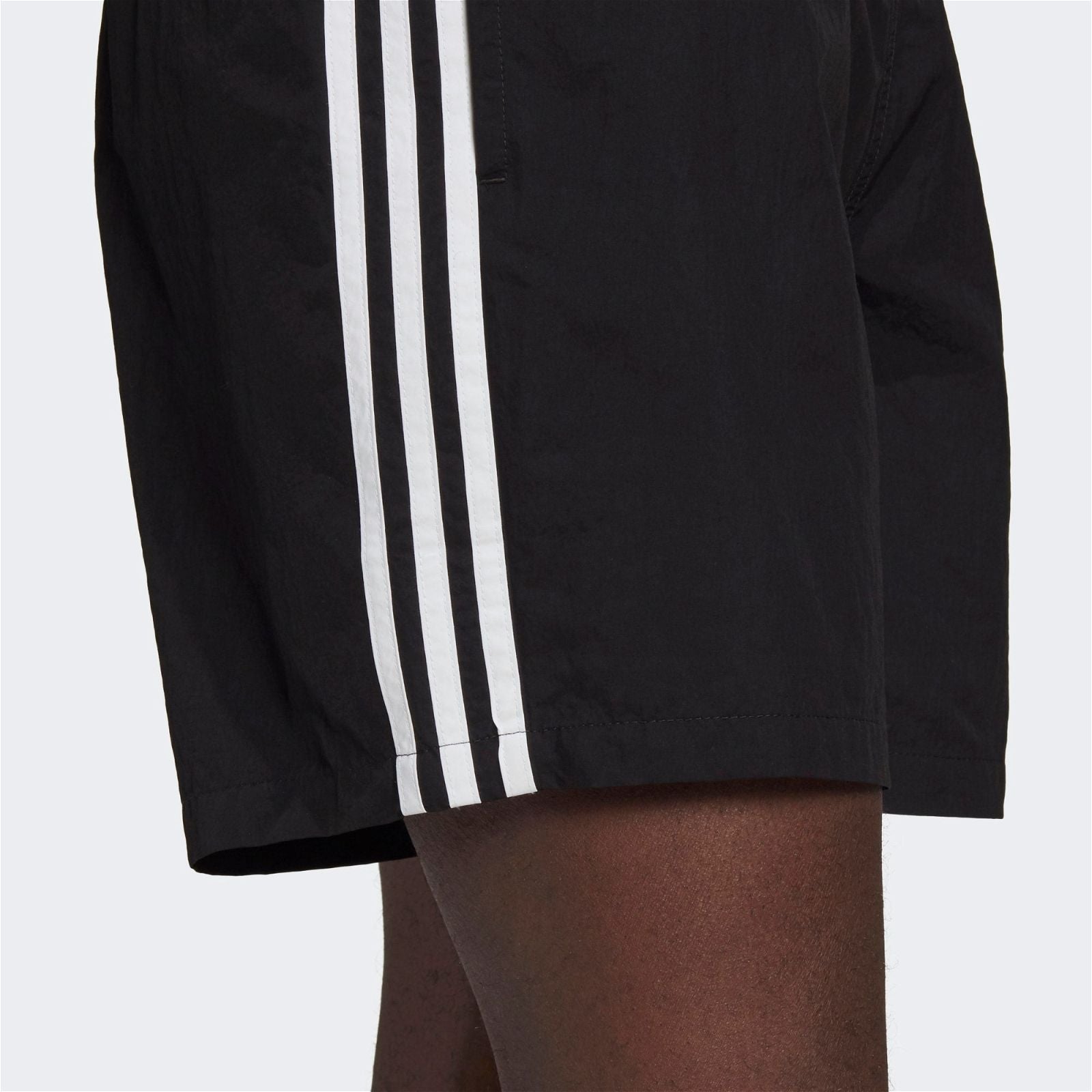 adidas Originals 3 Stripe Swim Short - Black - ViaductClothing -  -  