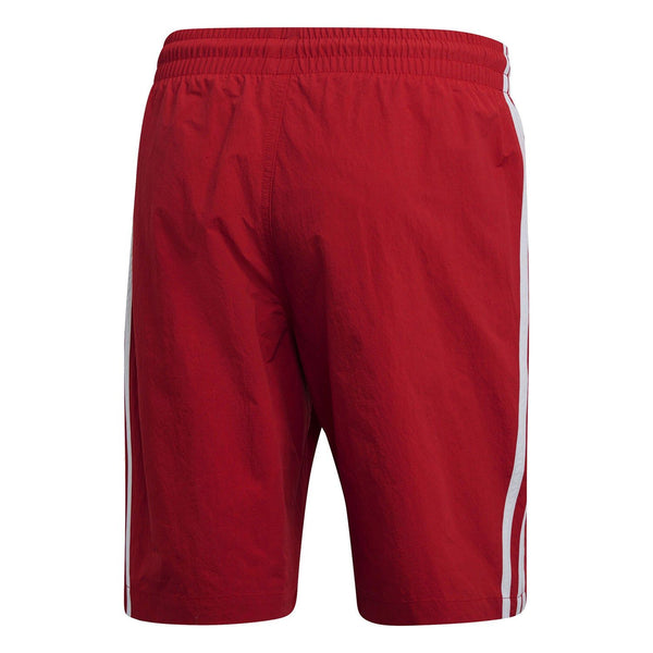 adidas Originals 3 Stripe Swim Shorts - Red - ViaductClothing -  -  