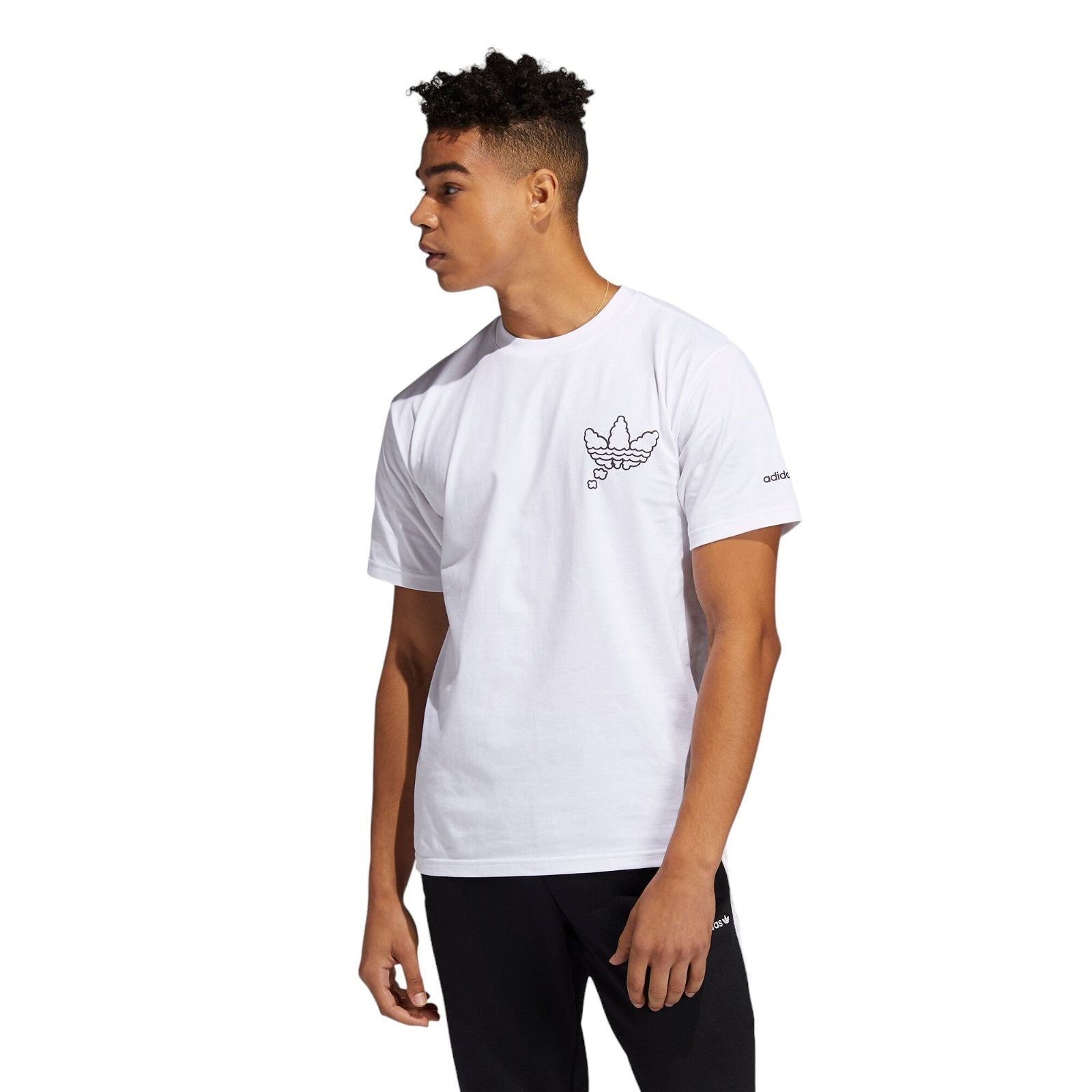 adidas Originals A.D.I.D.A.S. Graphic T-Shirt - White - ViaductClothing -  -  