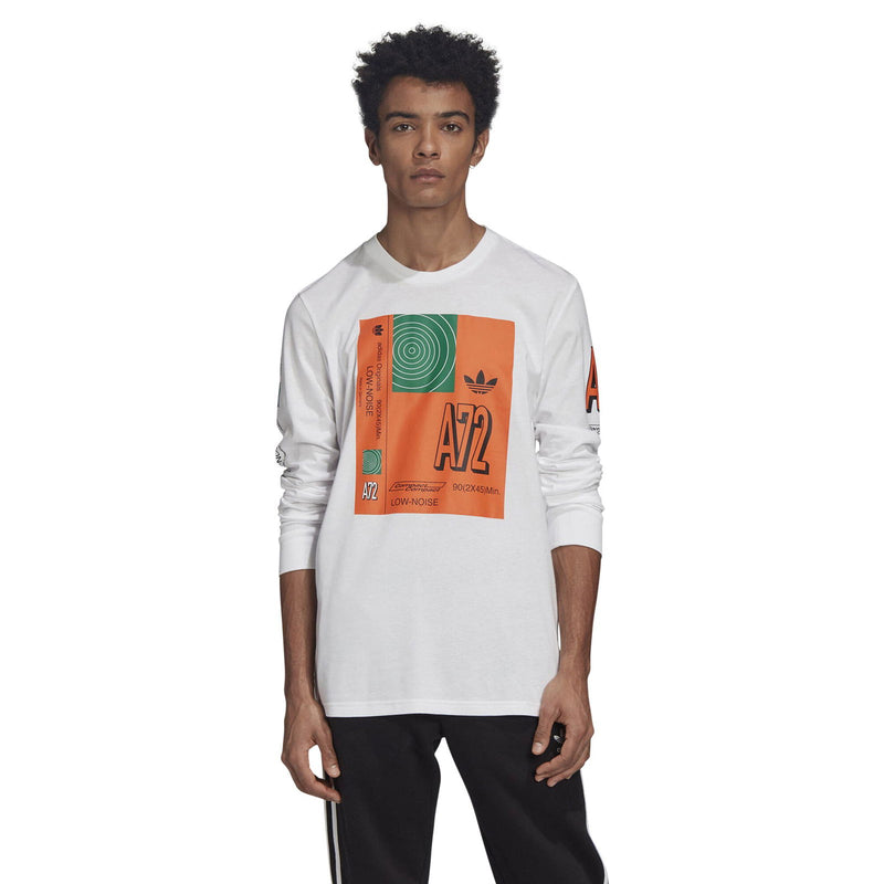 adidas Originals A72 T Shirt - White - ViaductClothing -  -  